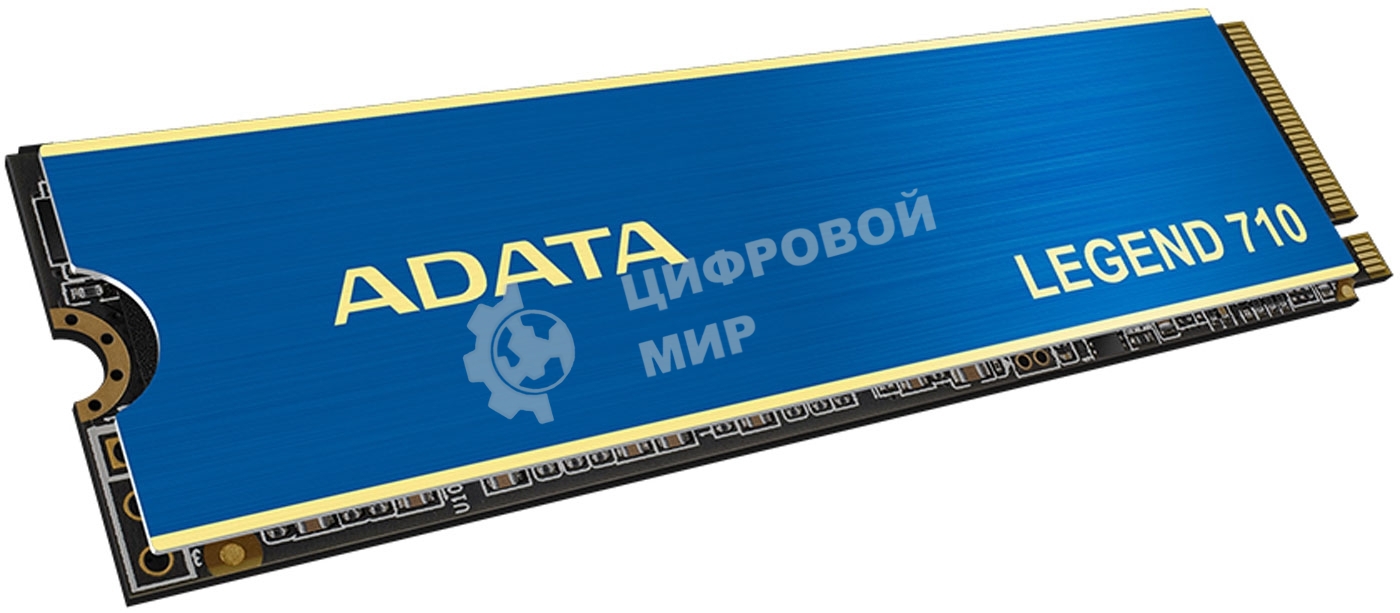 Накопитель SSD ADATA LEGEND 710, 2Tb, PCIe 3.0 x4, M.2 2280, NVMe, R/W 2400/1800, с радиатором