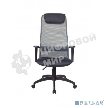 Кресло руководителя Бюрократ KB-8N/DG/TW-12 серый TW-04 TW-12 сетка