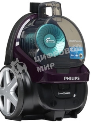 Пылесос Philips FC9571/01 черный/фиолетовый, 410/1900 Вт, уборка сухая, пылесборник контейнер 1.5 л