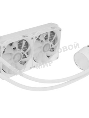 Система жидкостного охлаждения PcCooler DA240 WH ARGB Soc-AM5/AM4/1200/1700/1851 белый 4-pin Al+Cu 270W Ret (DA240-WHAWXX-GL)