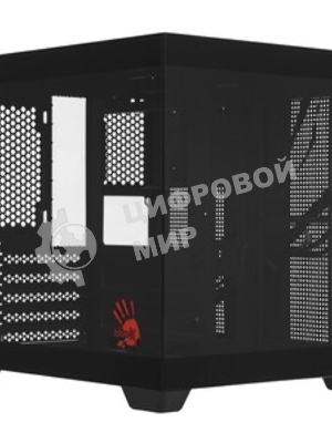 Компьютерный корпус Bloody CC-121 черный без БП mATX 7x120мм 1xUSB 2.0 1xUSB 3.0 audio