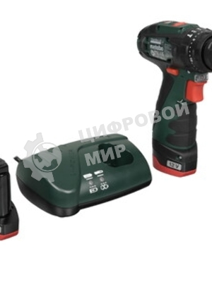 Дрель-шуруповерт Metabo PowerMaxx SB, 10,8 В, 2 Ач, 34 Нм, щеточный, ударный