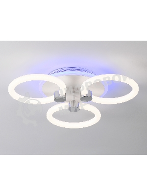 Потолочный светодиодный светильник FA3838/3 WH белый 42W 3000K-6400K+RGB D458*80 (ПДУ РАДИО 2.4G)
