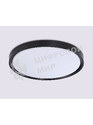 Потолочный светодиодный светильник Ambrella light FZ1248 BK черный IP54 30W 5000K D380*60 (Без ПДУ)