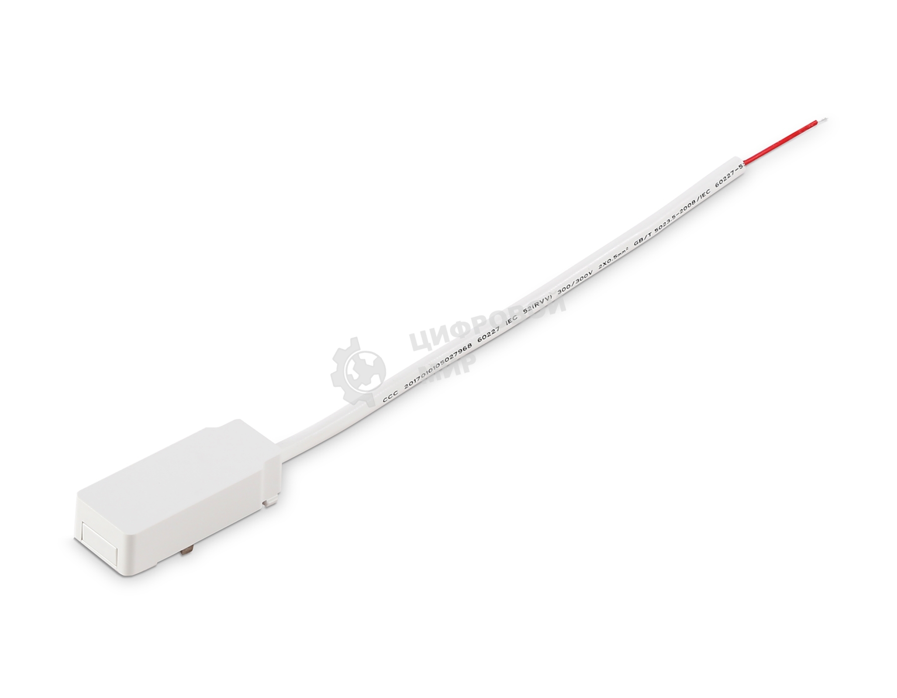 Ввод питания для шинопровода IP20 48V 60*26*16 GV1261 WH белый