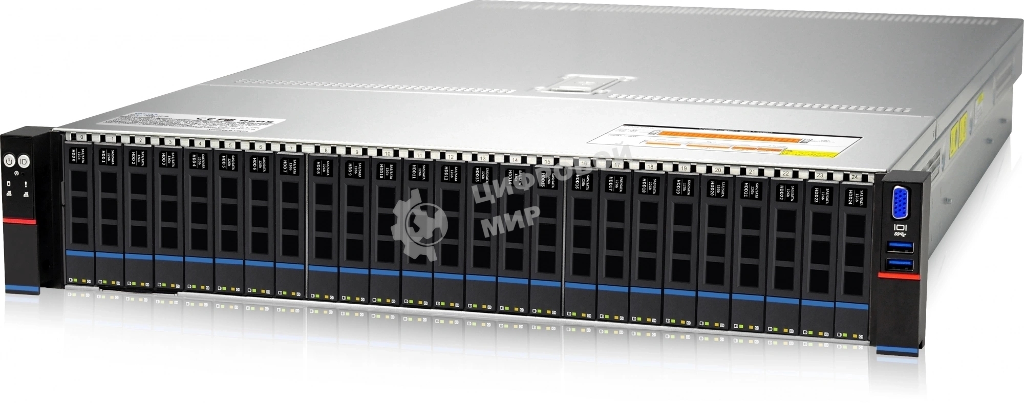 Сервер IRU Rock g2225p 2x8360Y 4x32Gb 2x480Gb SSD 9361-8I AST2500 10G 2P 2x1300W w/o OS (2201846)