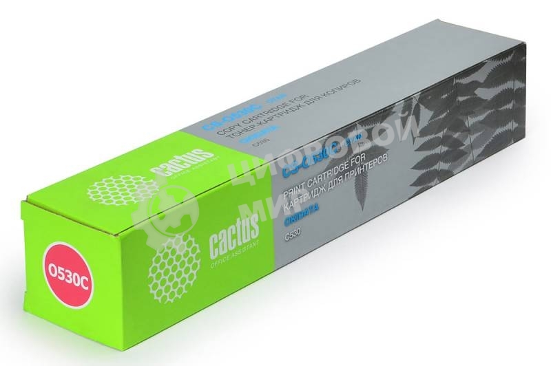 Картридж лазерный Cactus CS-O530C голубой (5000 стр.) для OKI C530