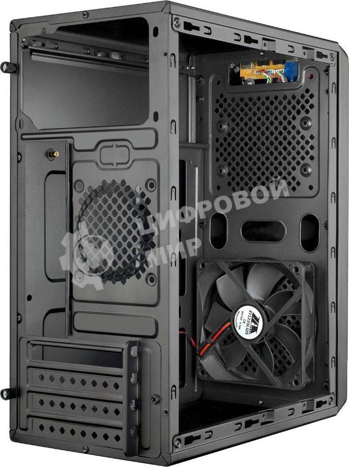 Компьютерный корпус Aerocool/Formula Cs-105, mATX, без БП, 187x361x355мм (ШxГxВ), USB 3.0 x1, USB 2.0 x1, металл 0,5мм, 120-мм вентилятор в комплекте, черный