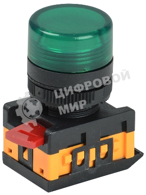 Арматура светосигнальная AL-22TE зел. цил. IEK BLS30-ALTE-K06