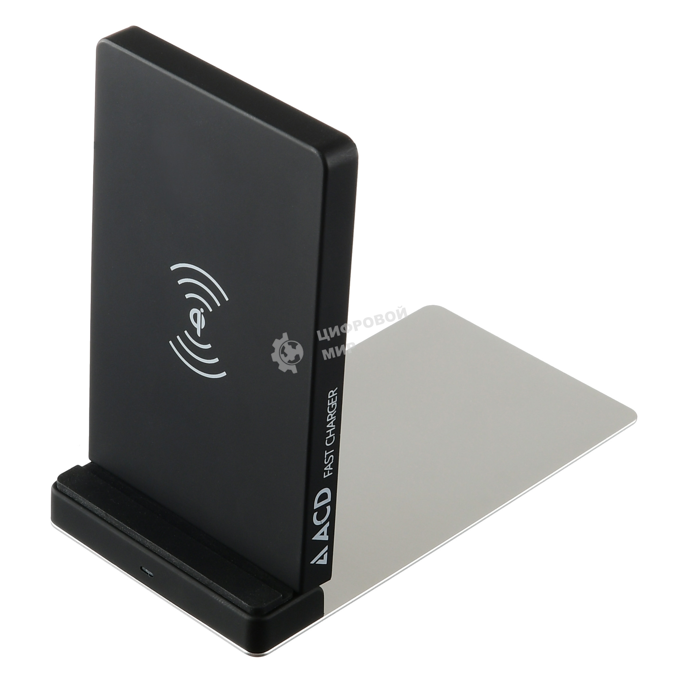 Беспроводное зарядное устройство ACD-W102Q-F1B 10Вт, беспроводная Qi, 2-катушки с QC, 5В/2А ~ 9В/1,8А RTL