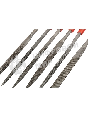 Набор надфилей Matrix 180 х 5мм 6шт пластиковые рукоятки