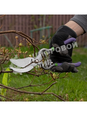 Секатор прямого реза Palisad 255 мм, цельнокованый, металлические обрезиненные рукоятки