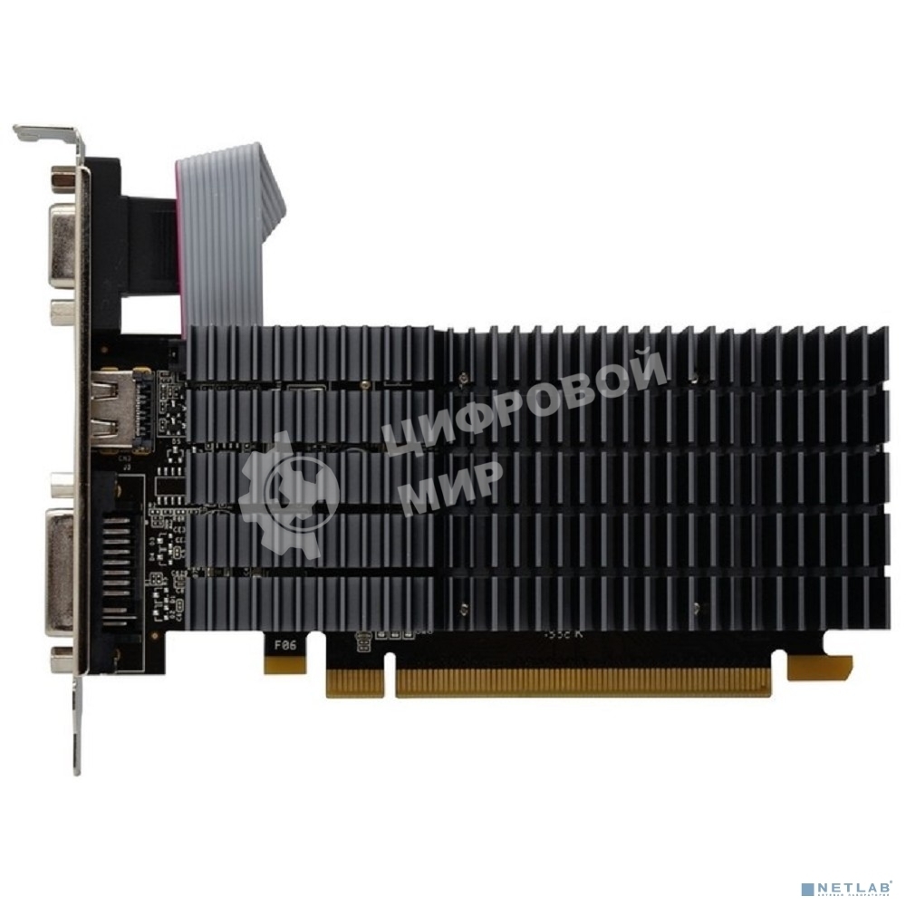 Видеокарта AFOX AF210-1024D2LG2 GEFORCE G210 1Gb DDR2 64BIT DVI HDMI VGA LP HEATSINK RETAIL PACK