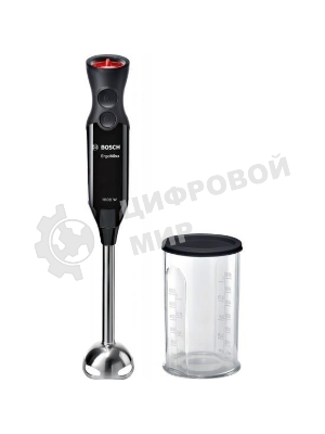 Блендер погружной Bosch MS6CB6110 черный, 1000 Вт, плавная регулировка, турбо