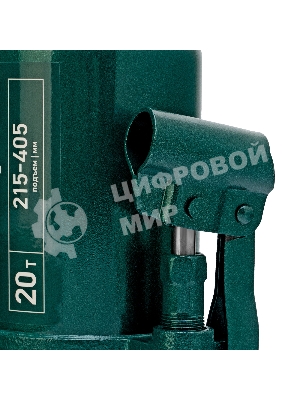 Домкрат гидравлический бутылочный Сибртех, 20 т, 215-405 мм