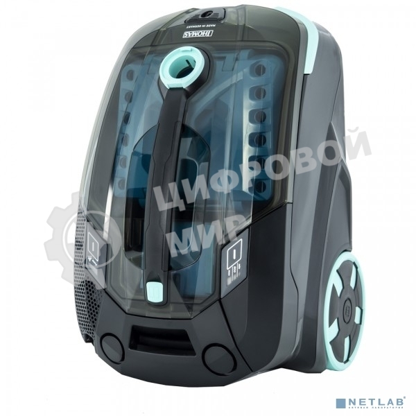 Моющий пылесос Thomas DRYBOX AMFIBIA FAMILY черный/бирюзовый, 325/1700Вт, уборка влажная/сухая, пылесборник контейнер 2.6 л