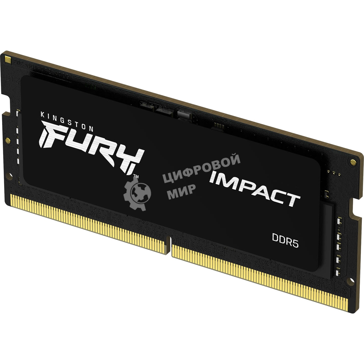 Оперативная память Kingston Fury Impact, DDR5, 16Gb (1x16Gb), 6000MHz, CL38, ECC SO-DIMM