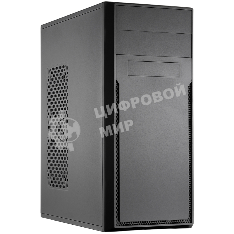 Компьютерный корпус без блока питания Foxline FL-302, ATX, 2x5.25EXT, 1x3.5EXT, 4x3.5INT, 2xUSB 2.0, HDA, w/o FAN, w/o PSU, NO pwr cord