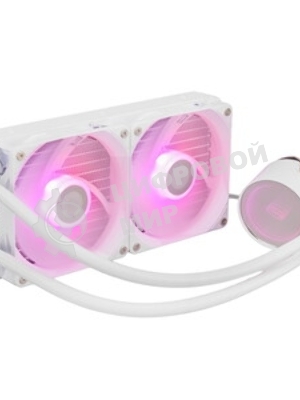 Система жидкостного охлаждения PcCooler DA240 WH ARGB Soc-AM5/AM4/1200/1700/1851 белый 4-pin Al+Cu 270W Ret (DA240-WHAWXX-GL)