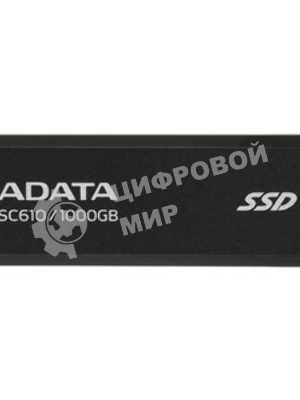 Внешний SSD ADATA SC610, 1TB, USB 3.2 Gen 2 Type-A, R/W 550/500, черный