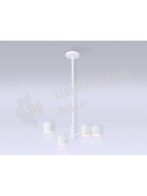 Подвесной светодиодный светильник Ambrella light FL51705/4 WH белый 3000K/4200K/6400K 20W D500*780 (Без ПДУ)