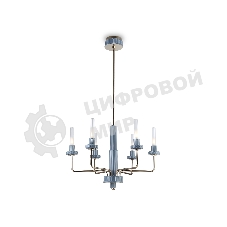 Люстра Ambrella light LH53124/6 GD/WH/GB золото/белый/серо-синий 10W 3000K D660*1120