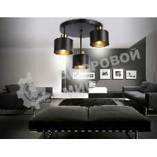 Светильник Ambrella light TR8121/3 BK/BS черный/латунь E27*3 max 40W D370*265