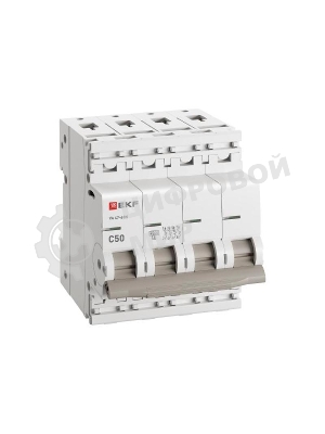 Автоматический выключатель EKF M634450C 4P 50А (C) 4,5kA ВА 47-63N PROxima