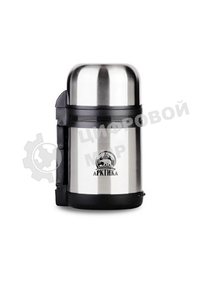 Термос Арктика 0,8 л, универсальная пробка, с ручкой + чашка, холод/тепло 18 ч, 201-800