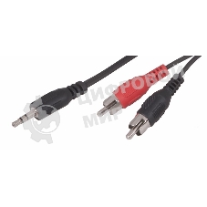 Шнур Rexant Стерео 3,5 мм - 2 RCA, 3 м (10 шт./уп.)