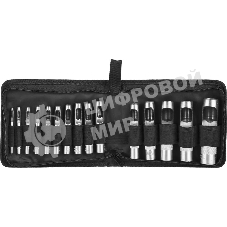 Набор Зубр 22949-H15 МАСТЕР. Пробойники для кожи, 3-25мм, 15шт