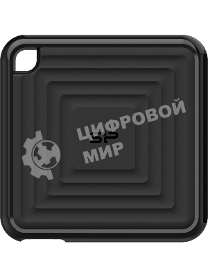 Внешний SSD 2TB Silicon Power PC60, External, USB 3.2 Type-C R/W - 540/500 MB/s черный