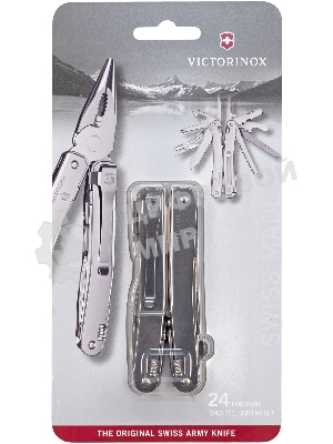 Мультитул Victorinox SwissTool Spirit MX Clip (3.0224.MKB1) 105мм 24функц. серебристый блистер