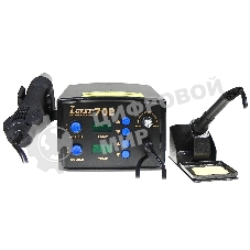 Станция паяльная термовоздушная + паяльник Lukey 702