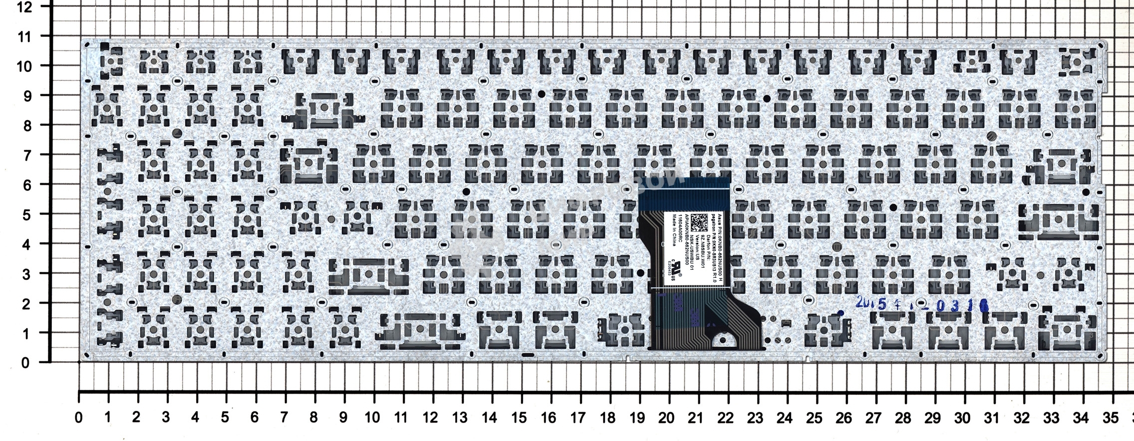 Клавиатура для ноутбука Asus Q552 черная с подсветкой