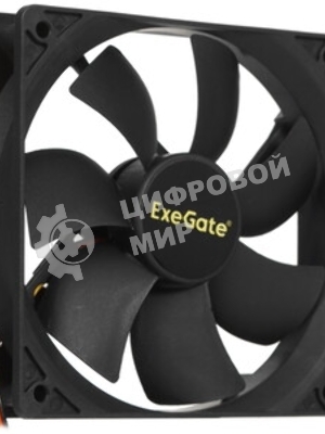 Вентилятор для корпуса ExeGate ExtraPower EP12025B3P черный, 120 мм, 1850 об/мин, 30 дБ, 3 pin