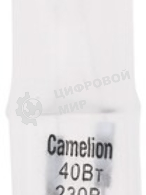 Лампа галогенная 40Вт капсула G9 2850К 240В прозр. Camelion 5553