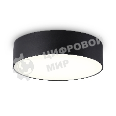 Потолочный светодиодный светильник Ambrella light FV5517 BK черный LED 18W 3000K D160*58 (Без ПДУ)