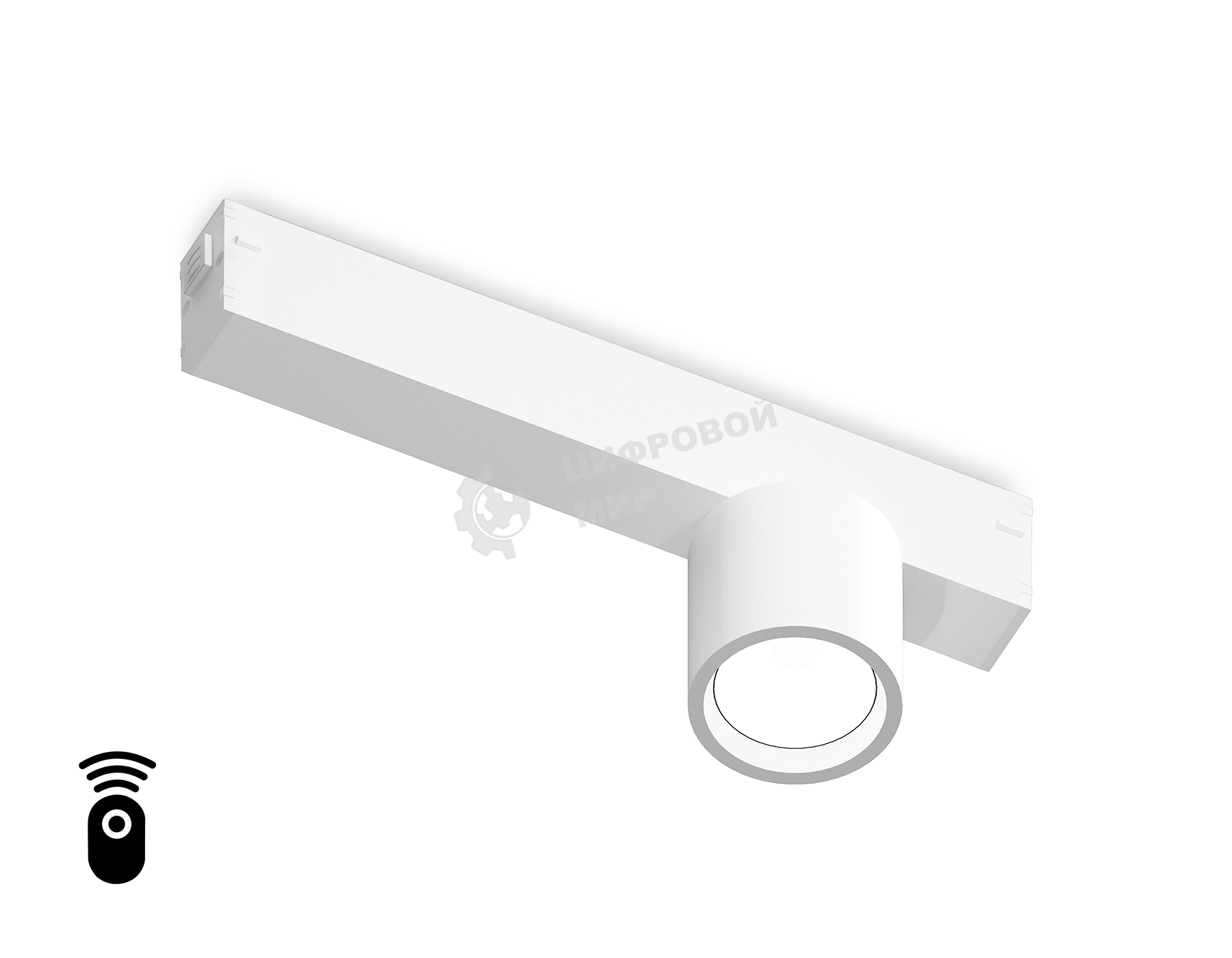 Управляемый светодиодный светильник для шинопровода Magnetic Ambrella light GL1241 WH белый IP20 7W 3000K-6400K 220V 24° D75*85 (Без ПДУ)