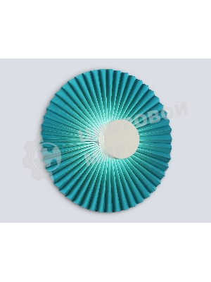 Настенный светильник Ambrella light LH72651 WH/GR белый/бирюзовый 6W 3000K D300*100