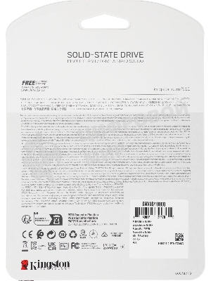 Накопитель SSD Kingston NV3, 1Tb, M.2 2280, NVMe, PCIe 4.0, R/W 6000/4000