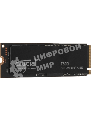Накопитель SSD Crucial T500, 500Gb, M.2 2280, PCIe 4.0 x4, NVMe, R/W 7200/5700