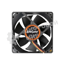Вентилятор для корпуса ExeGate EX08025S3P черный, 80 мм, 2200 об/мин, 22.5 дБ, 3 pin