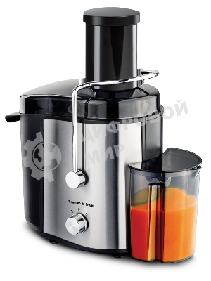 Соковыжималка Zigmund & Shtain EJ-751 стальной/чёрный, центробежная, 1000 Вт, 900 мл, механическое