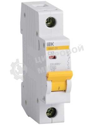 Выключатель автоматический модульный 1п C 32А 4.5кА ВА47-29 IEK MVA20-1-032-C