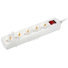 Удлинитель 5х5 м с заземл. 10А 250В У05В GENERICA 2P+PE 3х1 кв.мм IEK WYP10-10-05-05-ZK-G