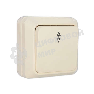 Выключатель проходной 1-кл. ОП Олимп 10А IP20 беж. Universal Б-О0025