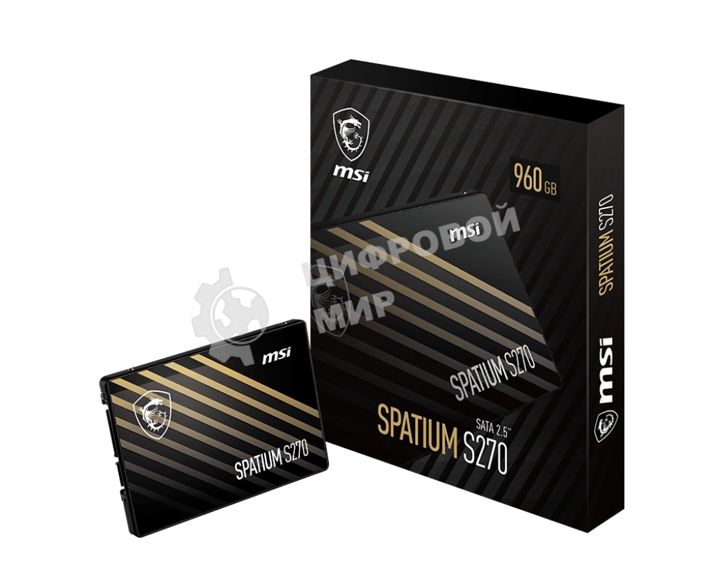Накопитель SSD MSI SPATIUM S270, 480Gb, 2.5