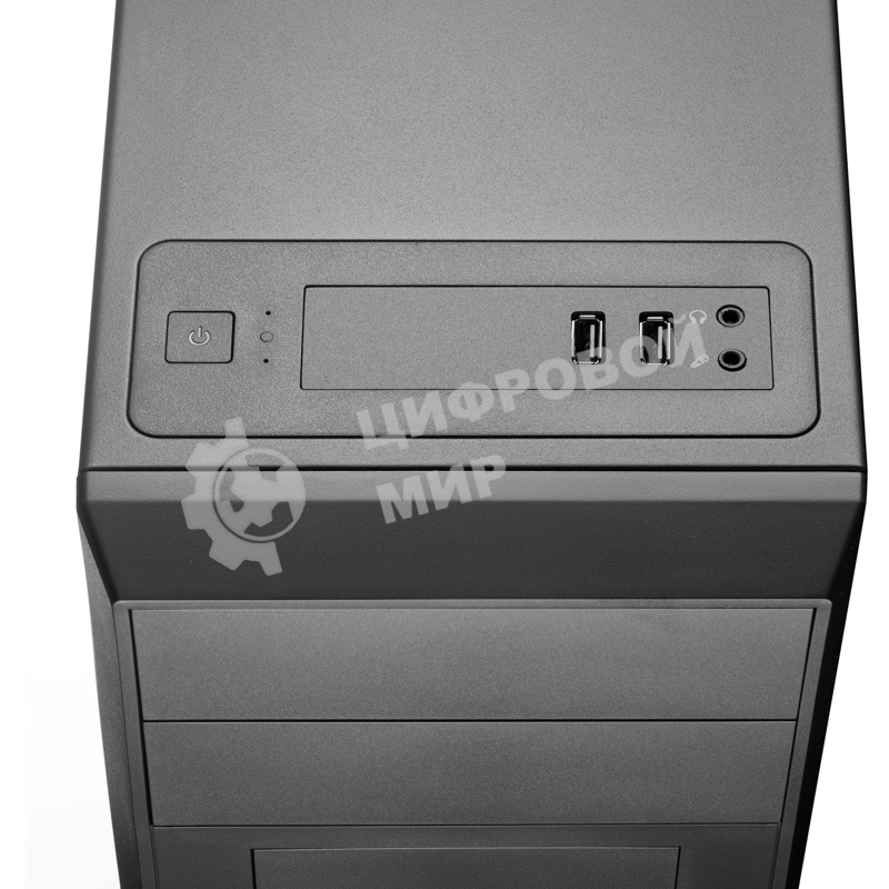 Компьютерный корпус без блока питания Foxline FL-302, ATX, 2x5.25EXT, 1x3.5EXT, 4x3.5INT, 2xUSB 2.0, HDA, w/o FAN, w/o PSU, NO pwr cord