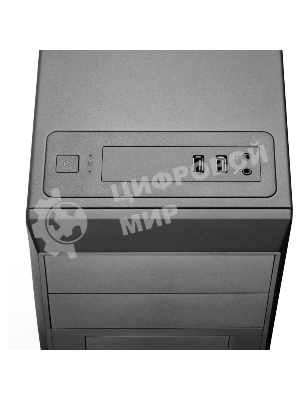 Компьютерный корпус без блока питания Foxline FL-302, ATX, 2x5.25EXT, 1x3.5EXT, 4x3.5INT, 2xUSB 2.0, HDA, w/o FAN, w/o PSU, NO pwr cord